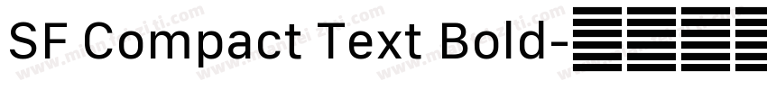 SF Compact Text Bold字体转换